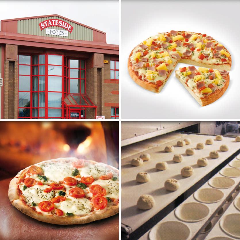Production» Line portfolio, Westhoughton Stateside Foods factory (UK) Products: Stone baked pizza (premium) Stone baked pizza