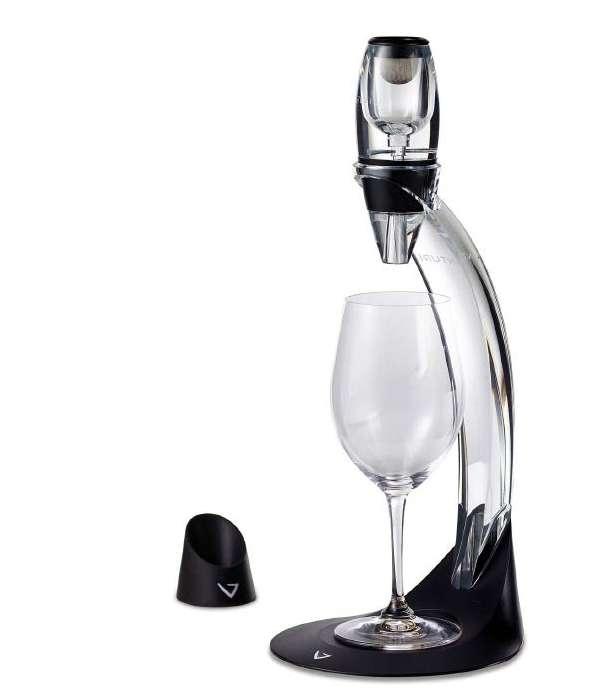 Simply Place Your Glass and Pour V9044 RED WINE AERATOR & CARAFE SET THE PERFECT GIFT Making
