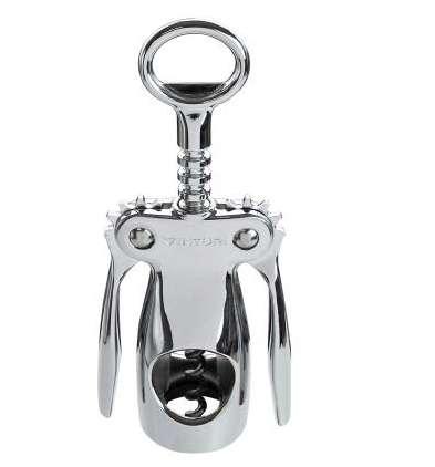 - Includes wine corkscrew and replacement screw V9036 VERTICAL LEVER WINE OPENER Whether you choose a bottle of fine Cabernet or your favorite Sauvignon Blanc, cork removal has never been easier.