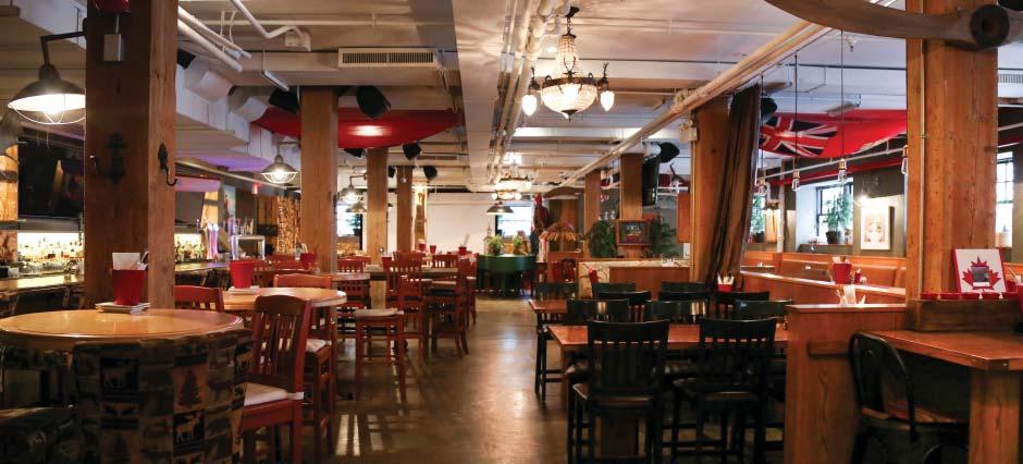 FIFTH PUBHOUSE GREAT CANADIAN BAR Converted from an old textile factory space,