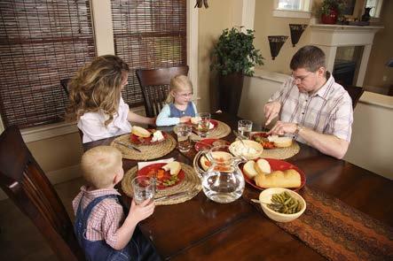 THE DIVISION OF RESPONSIBILITY IN FEEDING: TROUBLESHOOTING Have family friendly meals. Have food you enjoy. Put together what you enjoy and ordinarily eat and provide it for the family mealtime.