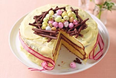 White Chocolate Easter Cake Serves: 10 people Ready: 1 hour Prep Time: 20 minutes Cook Time: 40 minutes 2 x 200g packs Choceur White Chocolate 300g The Pantry Caster Sugar 300g The Pantry Self