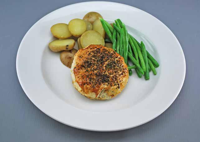 Broccoli & Mushroom Wellington You ll need: Large White Plate Broccoli & Mushroom Wellington Boiled Potato(See Sub) Green Beans Butter 80g 10g 1.