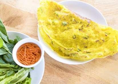 Tips: Wrap spring rolls up in lettuce & herbs for an authentic Vietnamese taste! Ha Noi Style Spring Rolls Vietnamese Pancake Bánh Xèo (GFO) $15.