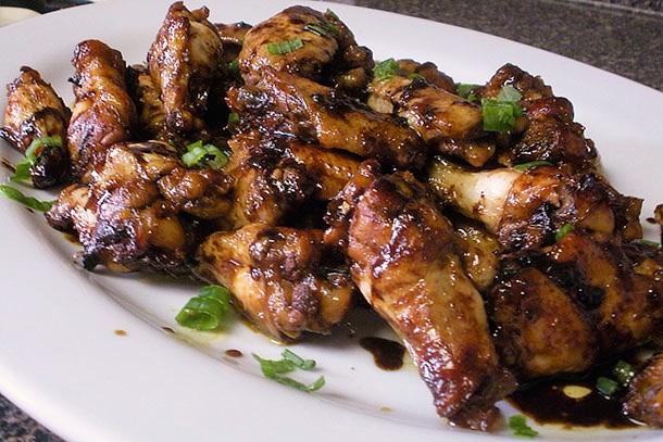 BALSAMIC CHICKEN WINGS When I was young, my grandfather let me watch football with him. He watched all of the college games and the professional ones. He explained the game to me.