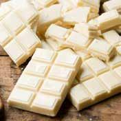 White chocolate: White chocolate contains cocoa butter but no nonfat cocoa solids.