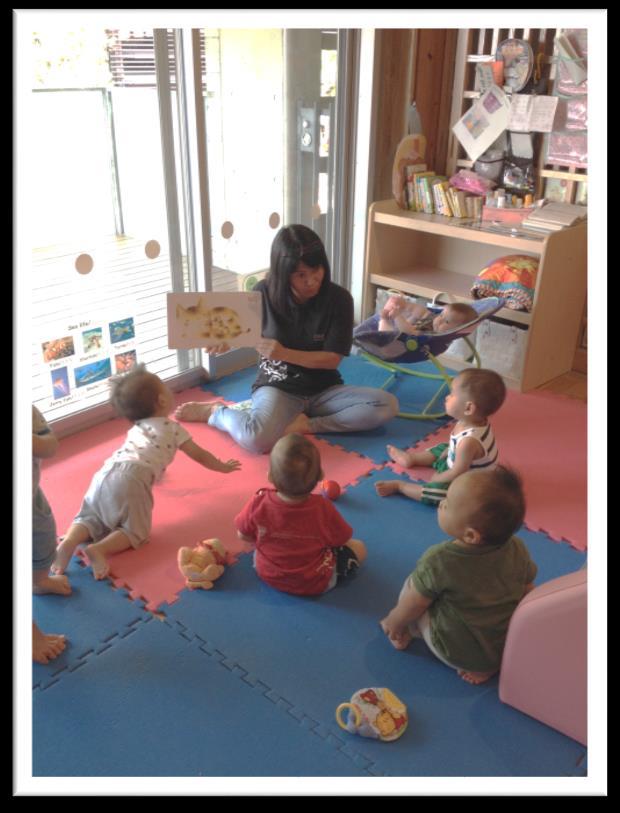 Another benefit is that communication skills are developing in relaxed atmosphere during story time with teachers.