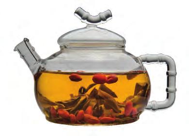 4 cm H DBG Glass Tea & Elixir Maker 20 oz. Desk Size $21.00 #8314 Capacity: 2.