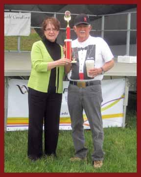 The big winner of the day was CASI veteran, Bill Lundy, Statesville, NC, pictured above with Epilepsy Information Service representative, Gayle Cronin.
