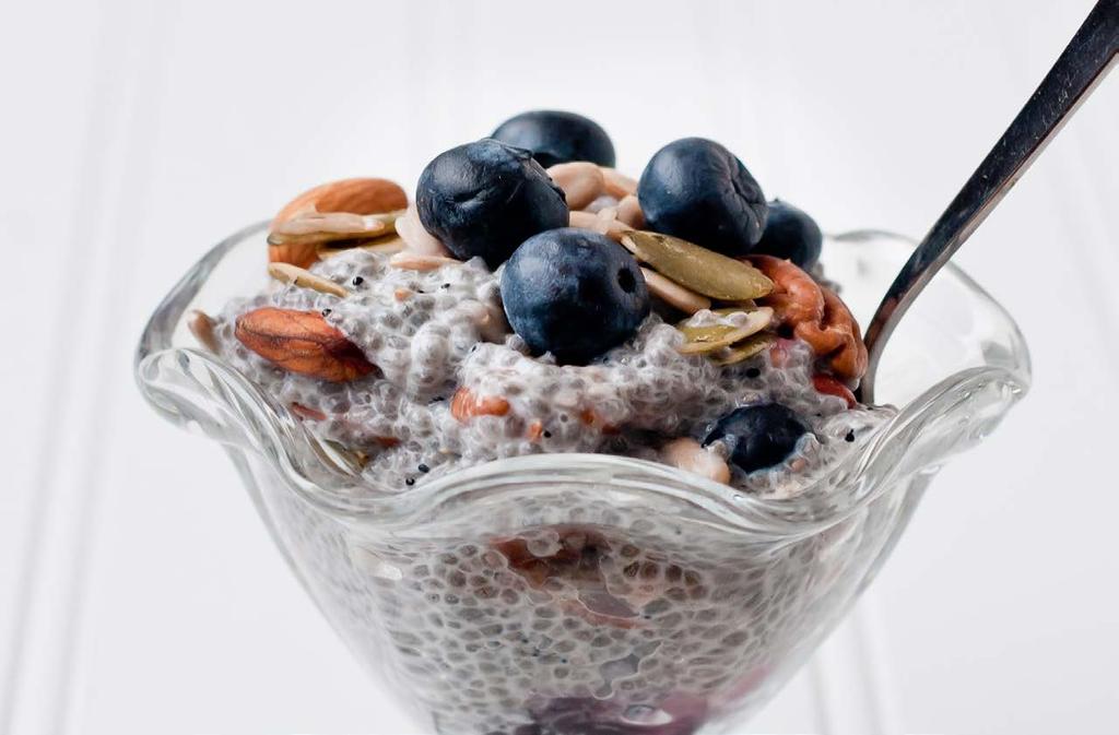 1 2 3 Chia pudding is the ultimate fast snack or easy breakfast. Chia seeds are loaded with omega-3 essential fatty acids, protein, fiber, magnesium, and a whole host of other nutrients.
