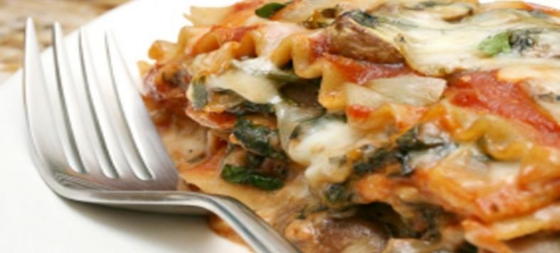 Created for the Engine 2 Diet, by Rip Esselstyn. This lasagna recipe that replaces cheese and beef with vegetables and the whole grain noodles. It's less than half the calories of traditional lasagna!