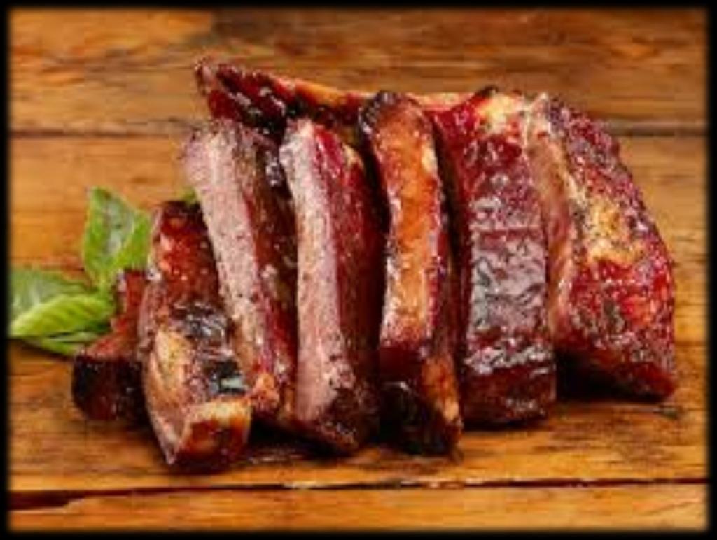 ENTREES ST. LOUIS RIB DINNER Our fall off the bone, melt in your mouth ribs with our signature BBQ sauce will keep you licking your fingers and coming back for more.