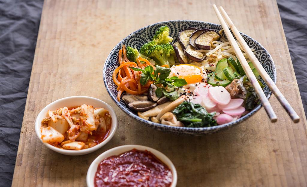 BIBIMBAP ALL IMAGES ROB WICKS/EAT PICTURES ESSENTIAL KOREAN INGREDIENTS TO COOK KOREAN DISHES AT HOME YOU WILL NEED TO BUY SOME SPECIAL INGREDIENTS, EASILY AVAILABLE FROM CHINESE STORES OR ONLINE.