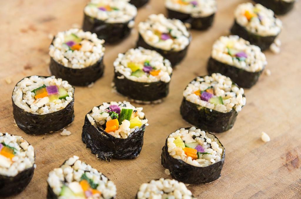 Kimbap Kimbap could be described as Korean sushi, though they are more the equivalent of a sandwich to Koreans, being a popular snack, lunch or picnic food, and the flavour is quite different to