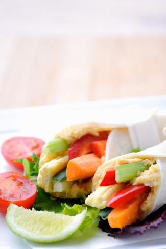 LUNCH Healthy Vegetable Wraps These Healthy Vegetable Wraps are a great one to make on a regular basis and are perfect for little people and adults they are also packed with fibre, vitamins and