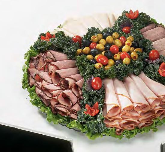 bring your APPETITE Gourmet Meat Tray The finest Roast Beef, Pastrami, Honey Ham and Turkey are combined to create this tasty tray. Simply the best for your guests.