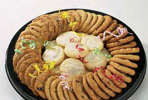 Choose from Mexican wedding cookies, florentines, thumbprints or almond