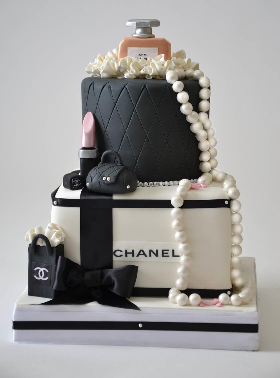 "A girl should be two things, classy and fabulous" - Coco Chanel This celebration cake was custom-designed as a gift for one of our own; the 40th Birthday Party of our Senior Event Planner, Sarah.