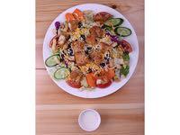 American Greek Salad (Small Side Salad) Assorted Greens, Tomatoes, Cucumbers, Onions, Croutons, Kalamata Olives And