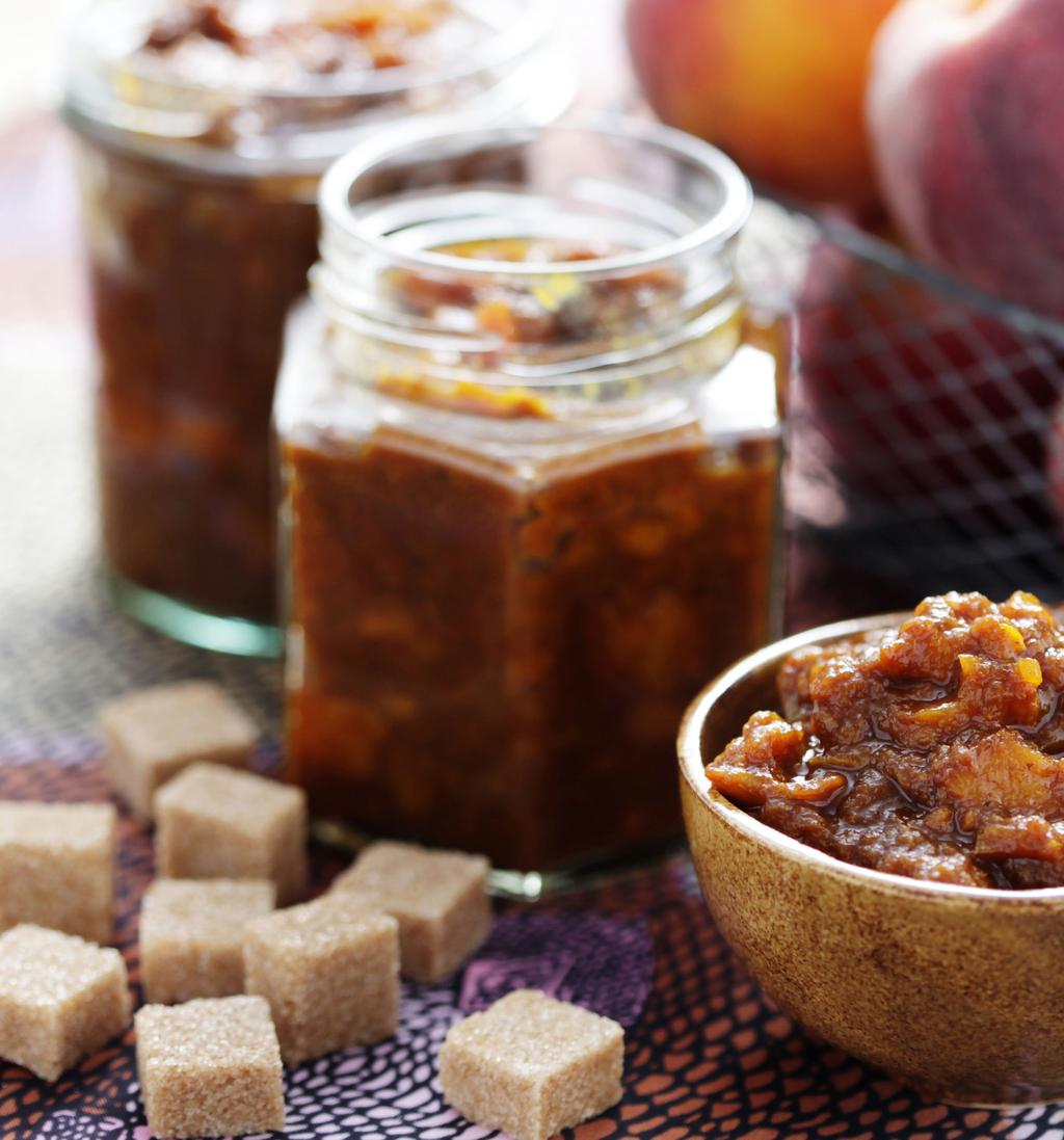 GINGER PEACH CHUTNEY Chutney makes for a wonderful addition to many meats and dishes.
