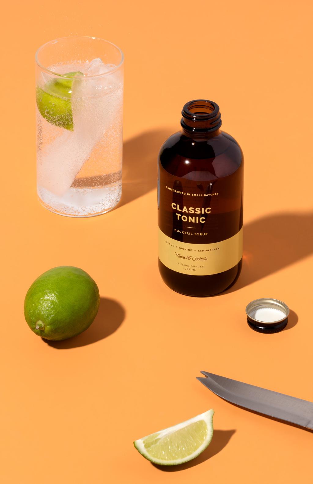 CLASSIC TONIC SYRUP Carefully crafted from cane sugar, citrus and botanicals, this