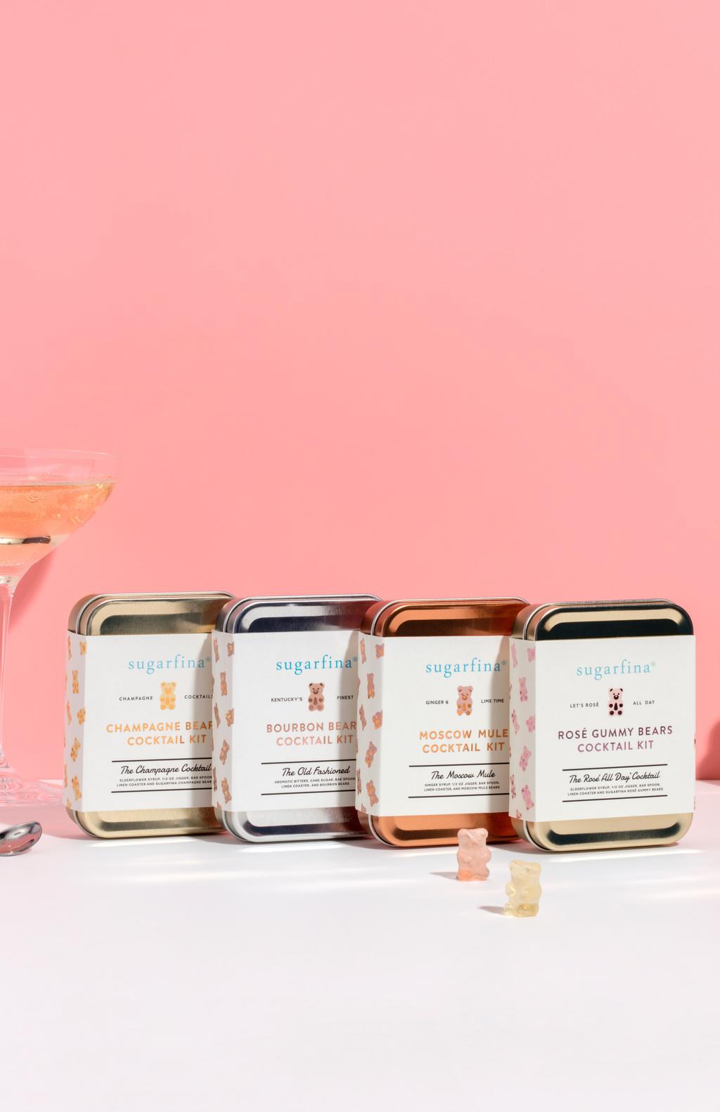 INTRODUCING THE Sugarfina Cocktail Kits A collaboration with the creative candy team at Sugarfina, these limited
