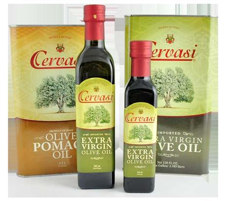 Extra Virgin Olive Oil Cervasi Extra Virgin Olive Oil is authentic Italian oil, a product of Italy that meets the International Olive