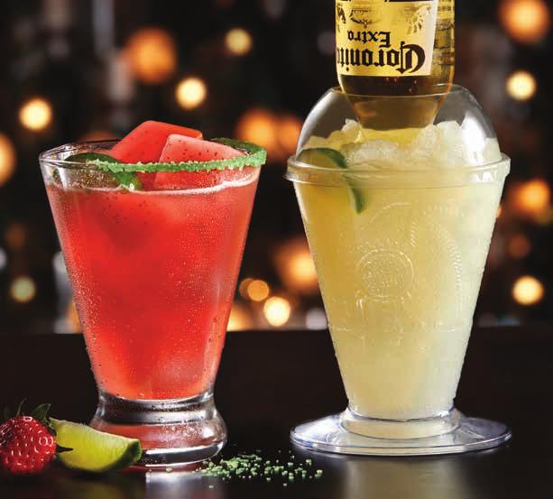 STRAWBERRY WATERMELON MARGARITA ORIGINAL CORONARITA MARGARITAHHH! OUR MARGARITA MIX IS MADE FRESH IN-HOUSE WITH 100% NATURAL LIME JUICE.