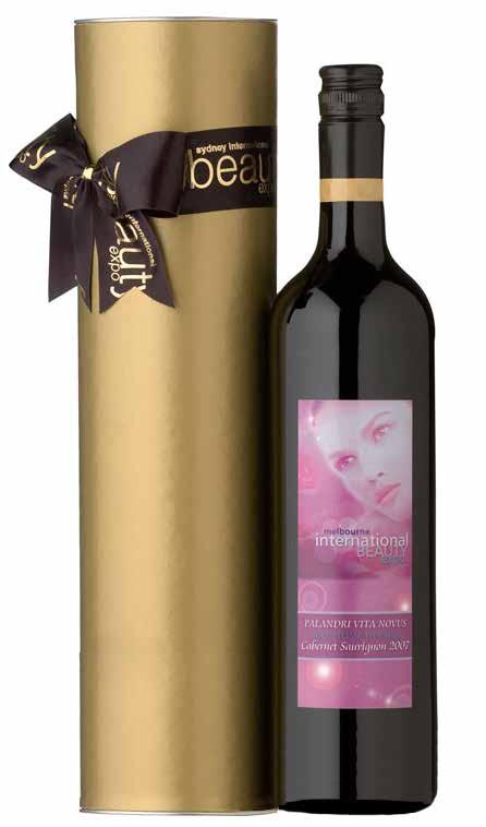 Custom Red Wine & Cylinder Gift Set This gift includes: Premium Boutique Vineyard Red, White with custom label.