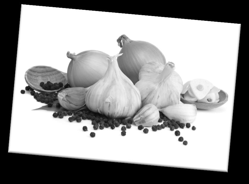 Healthy Essentials Stock up on these basics, often used in most recipes Garlic