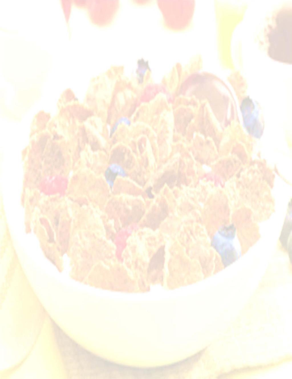 Cereal Sundae 1 ½ cup bran flakes 8 oz. low-fat milk ¼ cup nuts/ fresh dried fruit (optional) 1. Add bran flakes to a bowl with 8 ounces of low-fat milk 2.