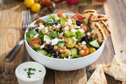 Main Dishes: Cumin-Fried Chickpea Greek Salad $11.25 Flavor explosion. That s what you ll experience with this bold take on a traditional favorite.
