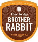 5.2% 3 x 9gl Brother Rabbit Lemon zest in colour with a clean, hoppy aroma.