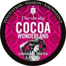 3 x 9gl Cocoa Wonderland A full bodied, robust porter with natural mocha malt flavours from the complex