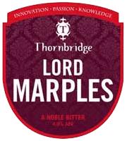 1 X 9gl Lord Marples Pours darkish amber. Aroma has a hint of sticky toffee and a little orange.