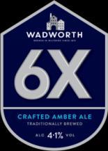 4% Wadworth Brewery (Wiltshire) 2 x 9gl 6X The beer is mid-brown in colour, malty and fruity