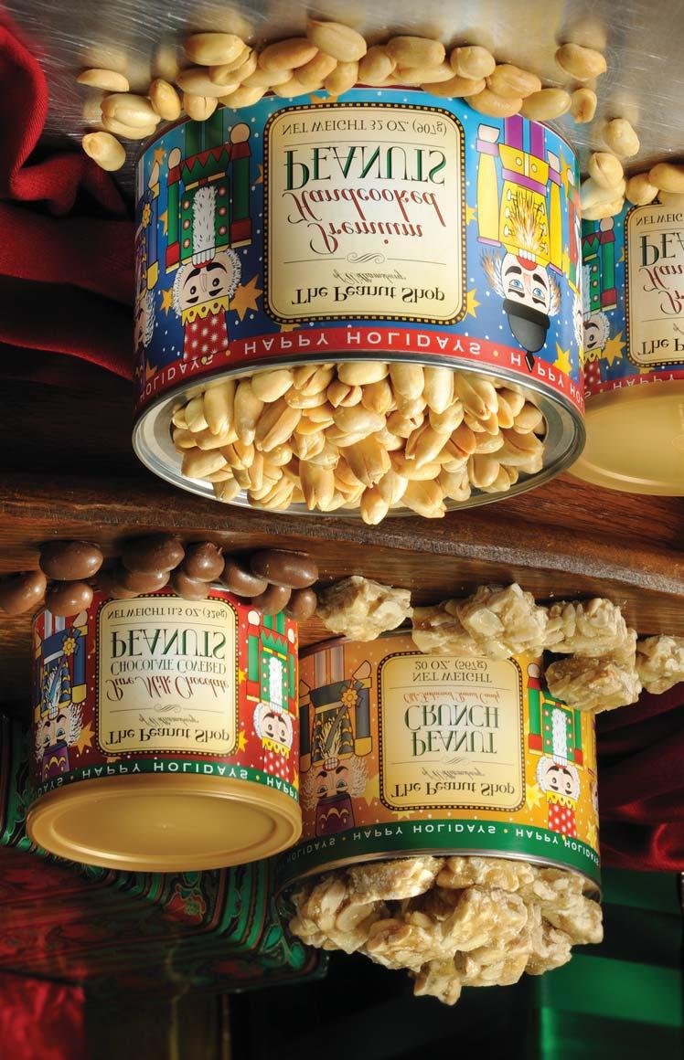 Peanut Crunch Bite-size old fashioned peanut candies. 81329 Nutcracker Peanut Crunch 6/20 oz. Nutcracker Tower A festive gift of our famous lightly salted Handcooked Virginia Peanuts 32 oz.