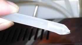 There is a recommendation in the UK user guide to cut the tubes as shown. When low on water machine just switches off.