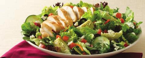 Fresh Handcrafted SALADS Served with choice of fresh-baked baguette, garlic grilled ciabatta, cornbread or dinner roll.