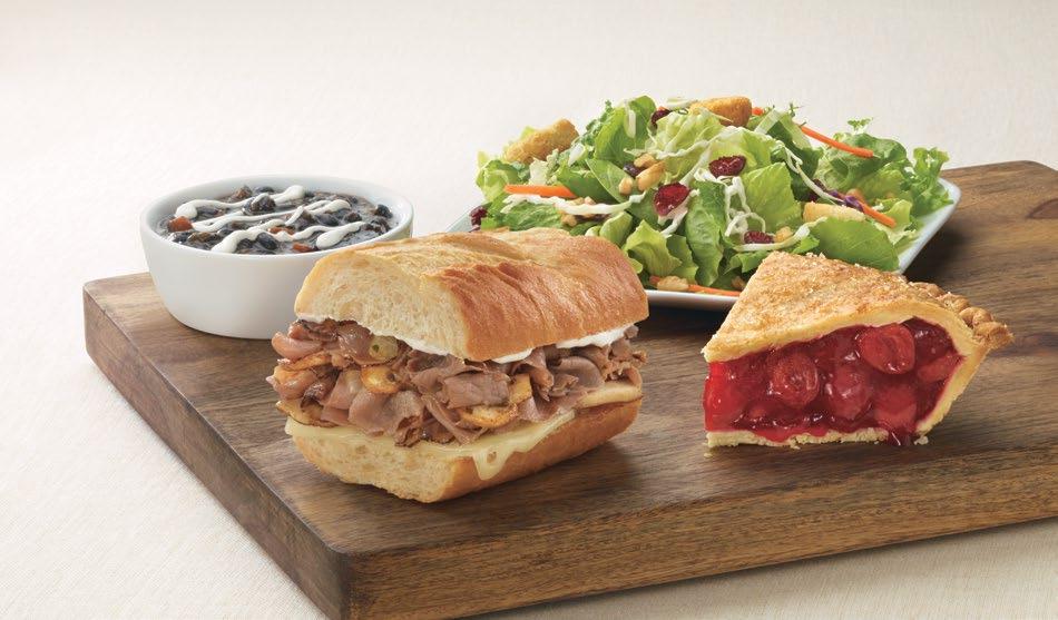 Cranberry Walnut Orange Salad Black Bean Soup Horseradish Beef Baguette Choose 3 Different Items MAKE IT YOUR OWN FROM 4 CATEGORIES Cherry Pie Pick 3 ARTISAN 9 99 PRIMO CLASSIC 9 49 8 99 Pick 3 of