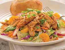Asian Chicken Salad 2 tablespoons butter 1 (3 ounce) package ramen noodles, any flavor ½ cup slivered blanched almonds ¼ cup Honey Teriyaki Sauce 2 tablespoons Mango Lime Sauce 1 tablespoon creamy