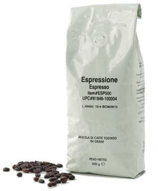 Espressione Coffee Espressione Whole Bean Coffee The perfect cup of espresso begins with the most important ingredient THE COFFEE!