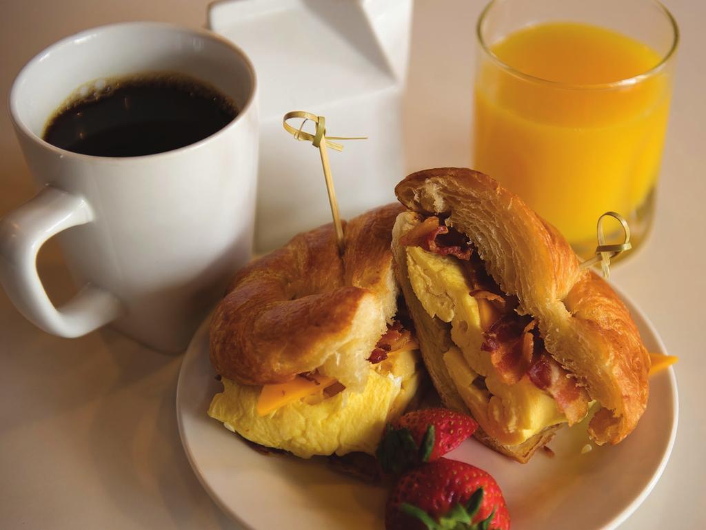 Bacon, Egg and Cheese Croissant Low Country Quisine make gourmet part of your work day! We provide the freshest ingredients and can customize menu items to accommodate your company s specific needs.