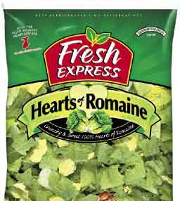 Source of Vitamin A Fresh Express Salad Blends, Baby Blends or Caesar Kits.5-1 oz. pkg. Limit - Additional Quantities: $1.