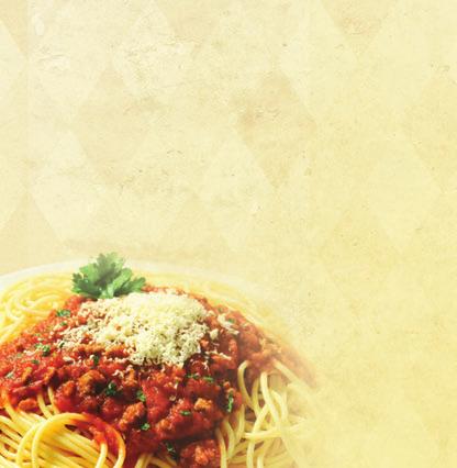29 Pasta Served with a cup of soup or dinner salad and garlic bread Spaghetti & Homemade Meatballs Your choice of meat sauce or marinara sauce served with two meatballs 11.