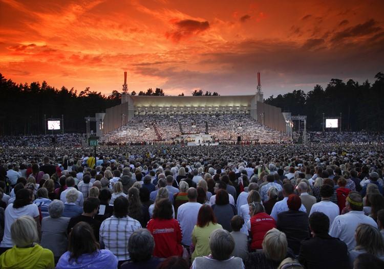 Latvian Song and Dance Festival The roots of the nationwide song and dance festival date back to 1864, when six male choirs in rural Vidzeme (Dikļi) joined forces in sacred music and folk song;