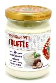 Mayonnaise with Truffle First selections from the World s cuisine Flavoured with the most expensive fungi in the World truffle Convenient packaging Exclusive taste and recipe As a side dish