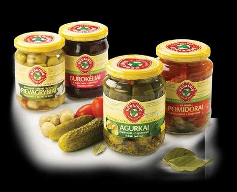 TRADITIONAL LITHUANIAN TASTE Pickled cucumbers Pickled cucumbers group consists of various