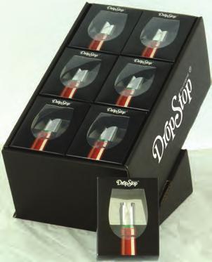 the wine. Gift box Exclusive packaging that displays the use of the DropStop.