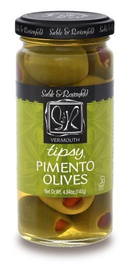 VERMOUTH TIPSY OLIVES A must for the perfect martini or just as good nibbled on their own.